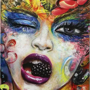 Moderne Kunst: Uptime, K. Namazi, Original/Unikat Echt