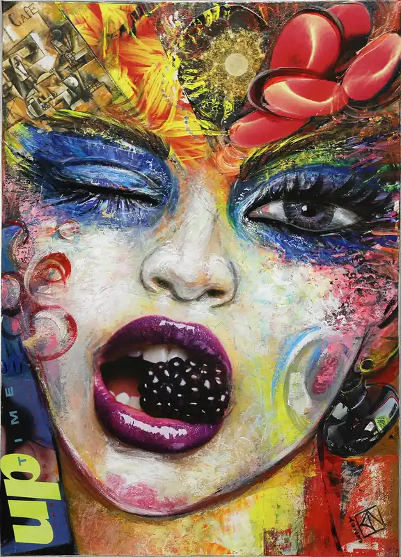 Moderne Kunst: Uptime, K. Namazi, Original/Unikat Echt