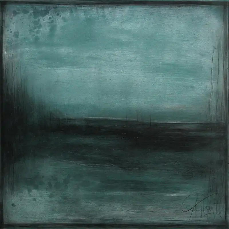 Must-Have A. Freymuth: Raues Land 2, Acrylmalerei abstrakt, Originalgemälde (Unikat)
