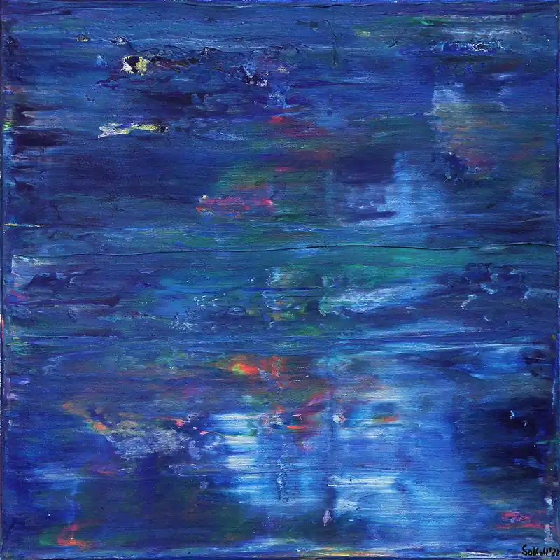 Preiswert K. Sokoll: Reflections on the Lake, Originalgemälde (Unikat)