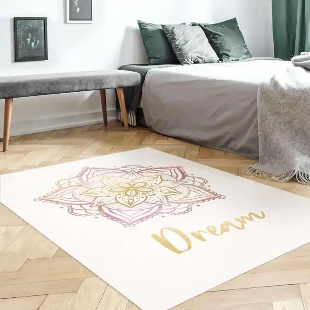 Abverkauf Mandala Illustration Dream gold rosa