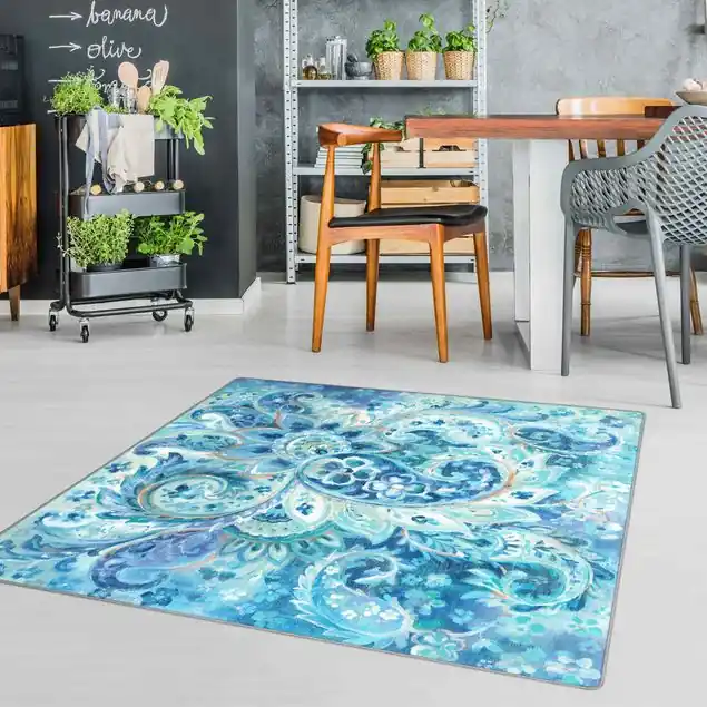 Top-Preis Indisches Paisley in blau