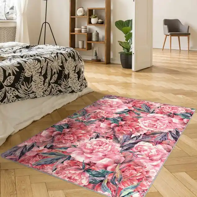 Zartes Aquarell Rote Pfingstrosen Muster Versand Am Gleichen Tag