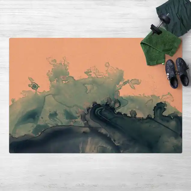 Abverkauf Welle Aquarell Blau I