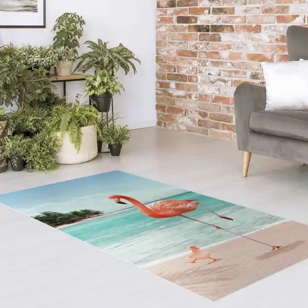 Sonderaktion Strand mit Flamingo
