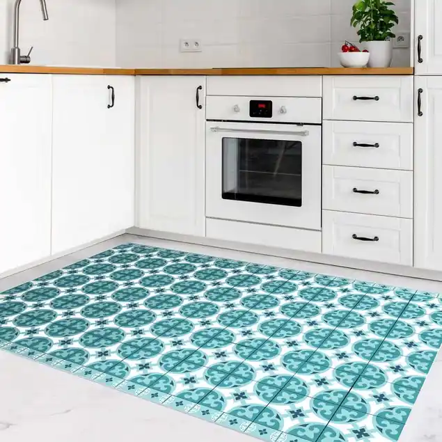 Geometrischer Fliesenmix Kreise Türkis Online Kaufen