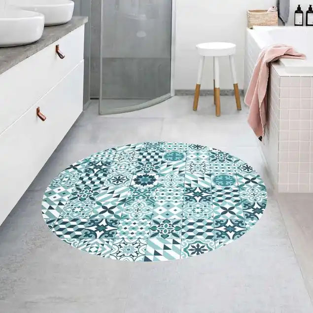 Gratis Versand Geometrischer Fliesenmix Türkis