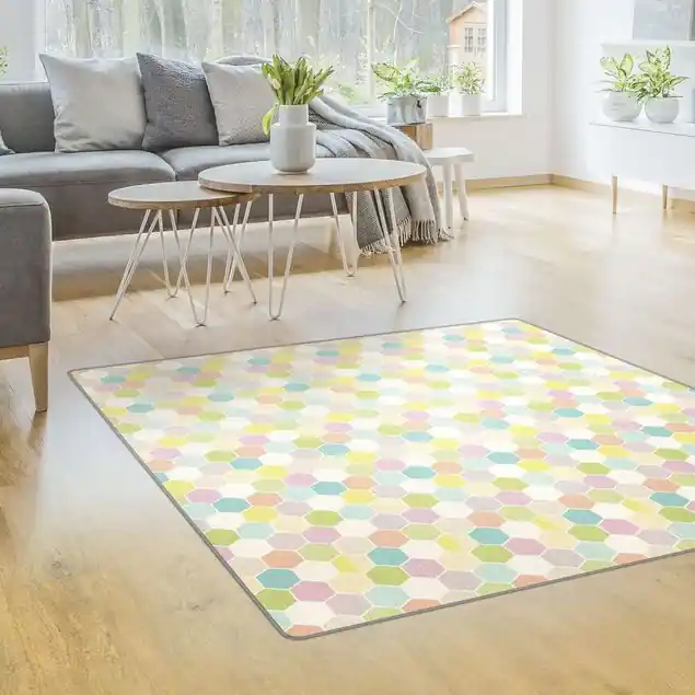 No.YK52 Sechseck Pastell Markenware