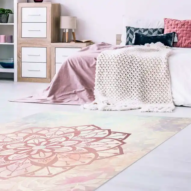 Mandala Illustration Blüte rose pastell Saisonangebot