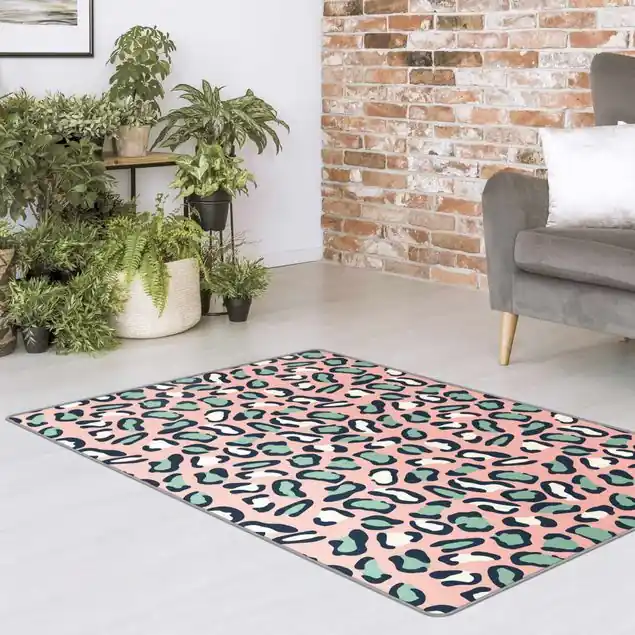 Leopardenmuster in Pastell Rosa und Blau Knallerangebot