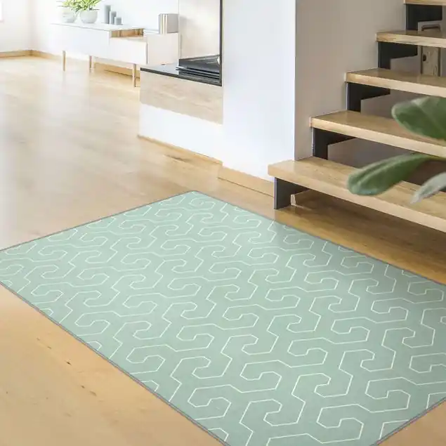 Geometrisches Muster gespiegelte horizontale Wellen Knallerangebot