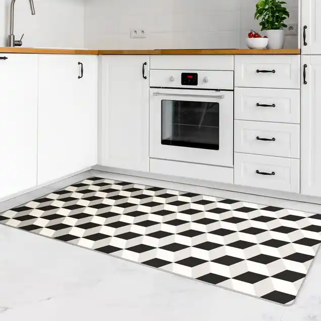 Geometrischer Fliesenmix Würfel Schwarz Jetzt Kaufen