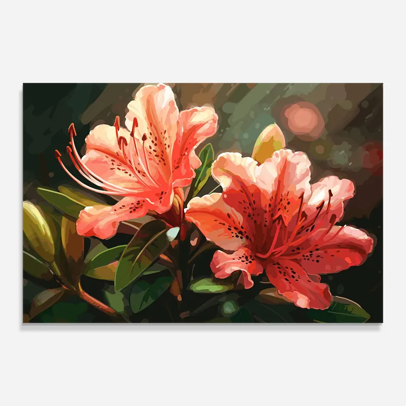 Aktuell Glasbild Dreamy Exotic Flower