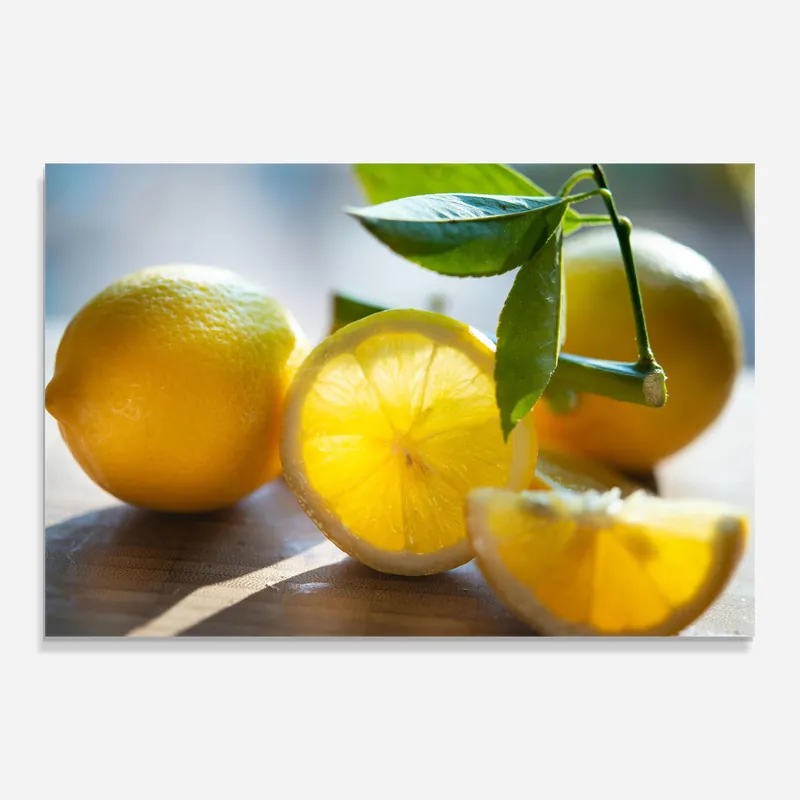 Abverkauf Glasbild Lemon In The Sun