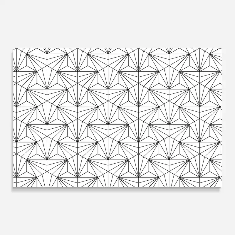 Expressversand Glasbild Black Triangle