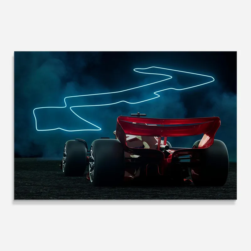 Glasbild Race Car F1 Preisreduziert