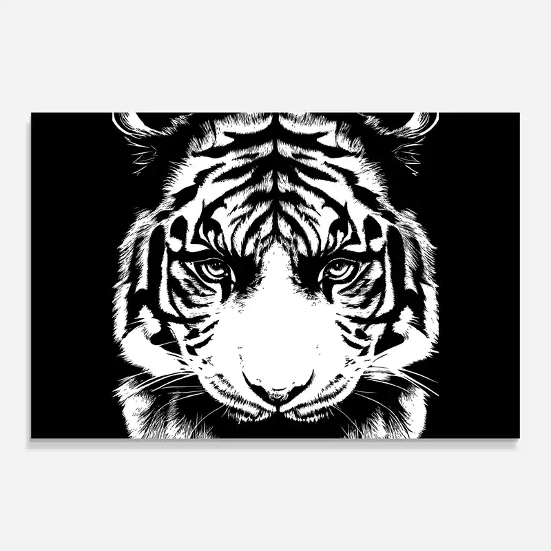 Beliebt Glasbild Big Eyes Tiger