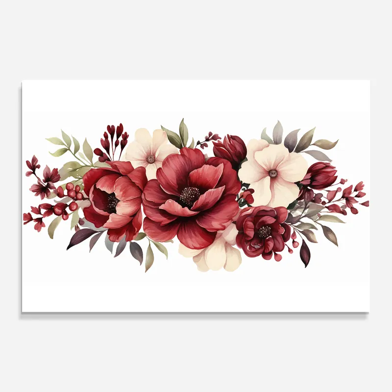 Preisknaller Glasbild Red Peony