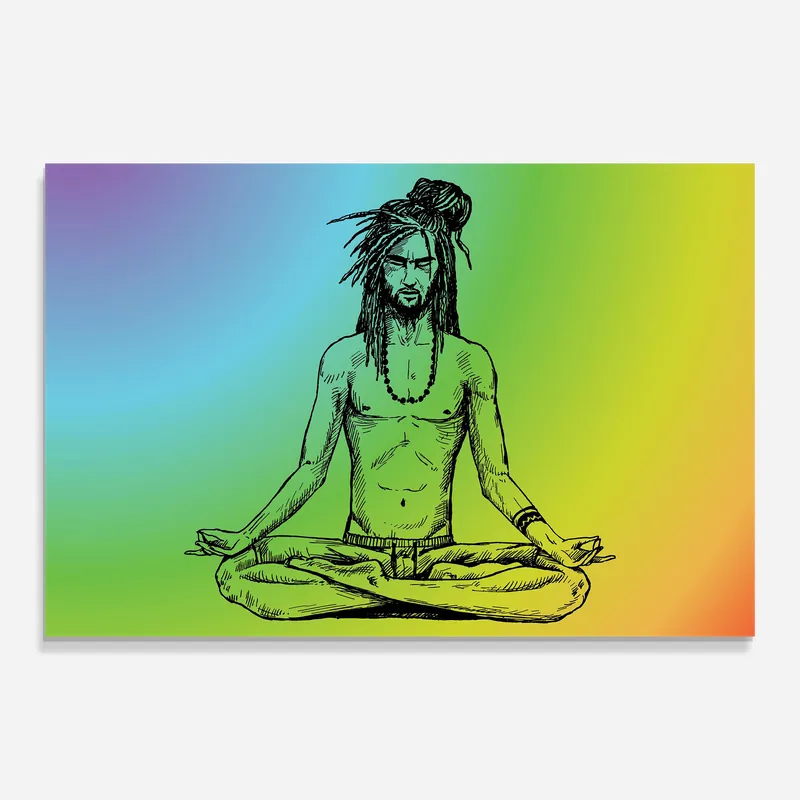 Preisknaller Glasbild Meditation Time
