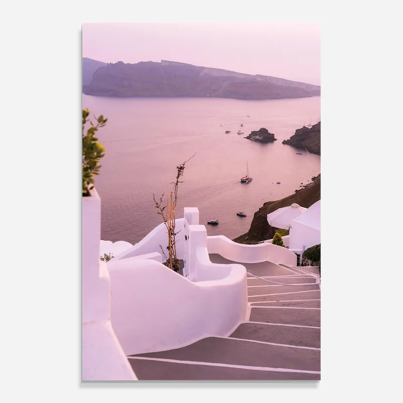 Neue Ware Glasbild Grece Strairs