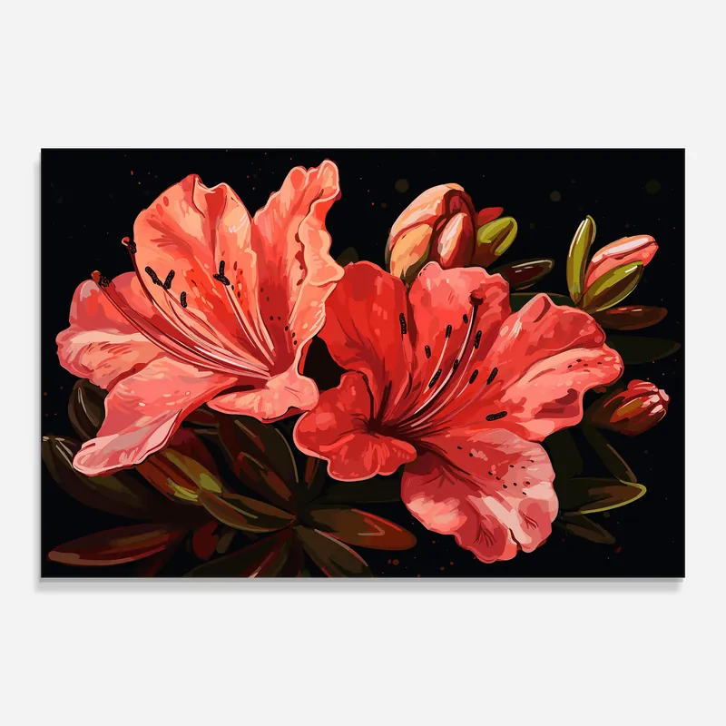 Angebot Glasbild Art Exotic Flower