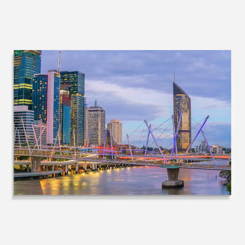 Expressversand Glasbild Brisbane River Australia