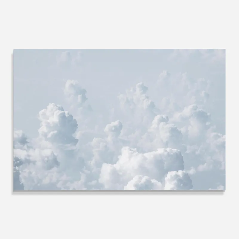 Glasbild Pretty White Cloud Preiswert