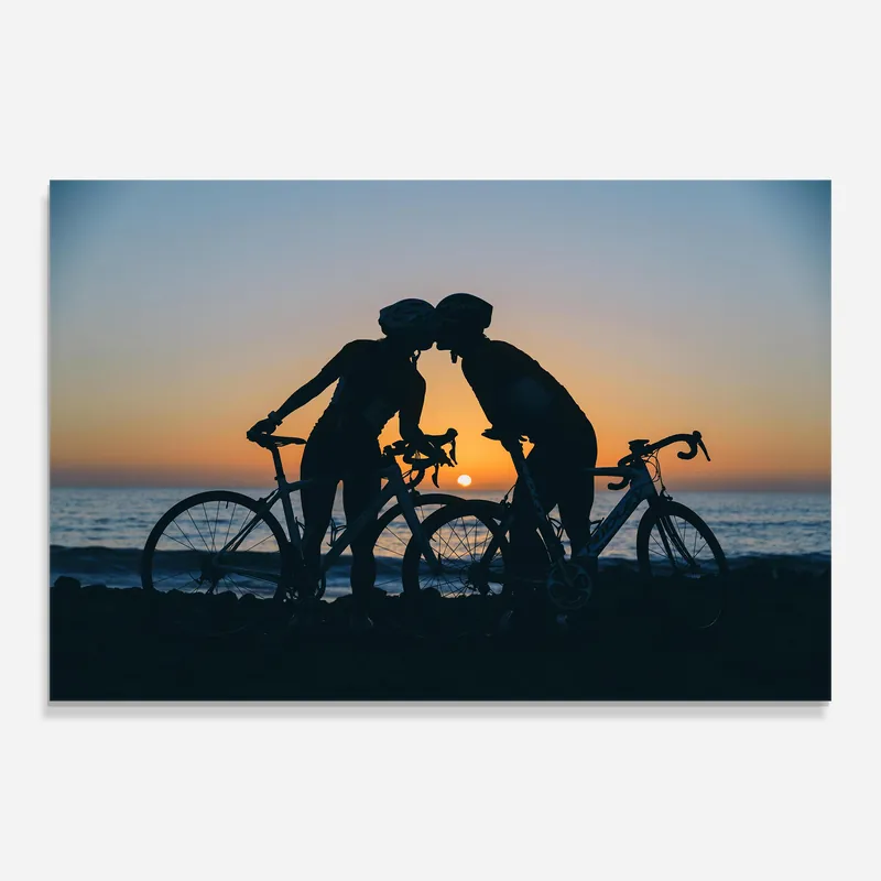 Mega-Angebot Glasbild Bike Couple Kissing