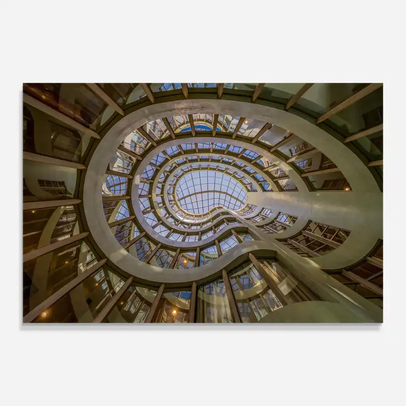 Zertifiziert Glasbild Glass Building