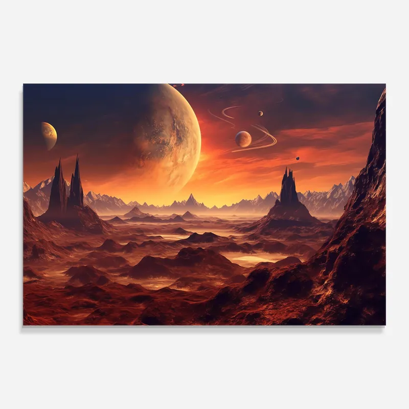 Must-Have Glasbild Fiery Orange Sunset