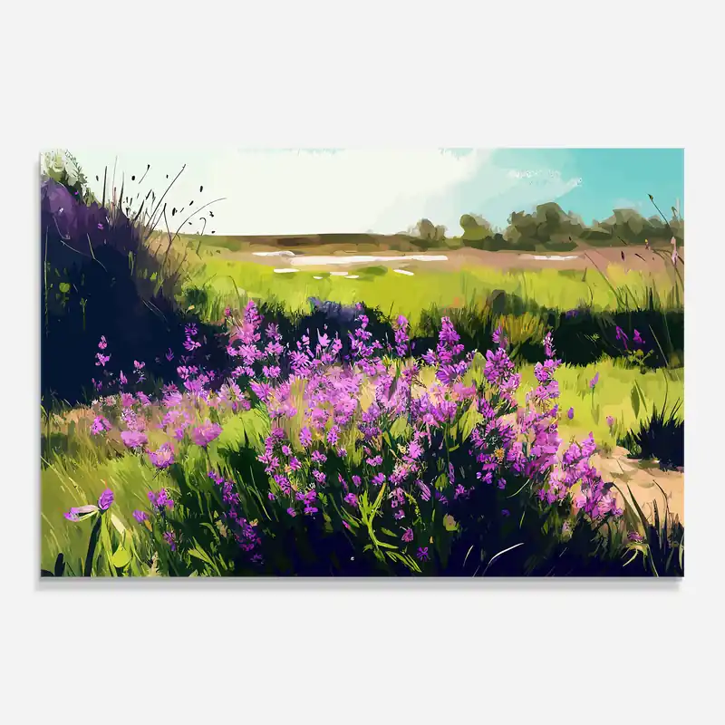 Glasbild Pretty Field Art Neue Kollektion