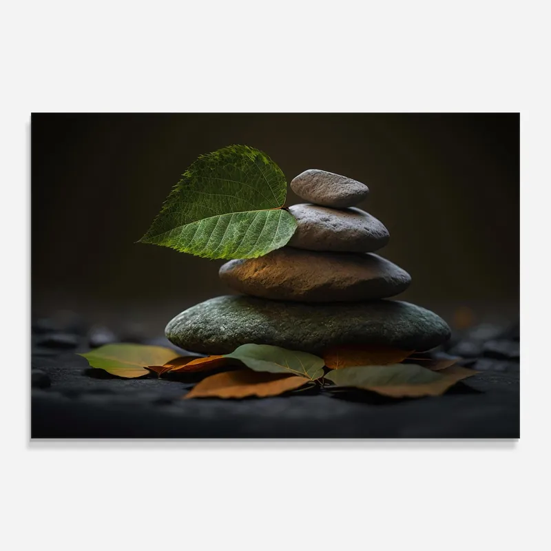 Abverkauf Glasbild Harmony Stones