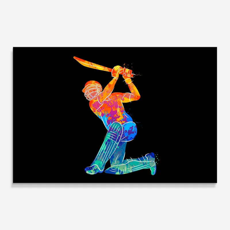 Glasbild Baseball Color Art Sale