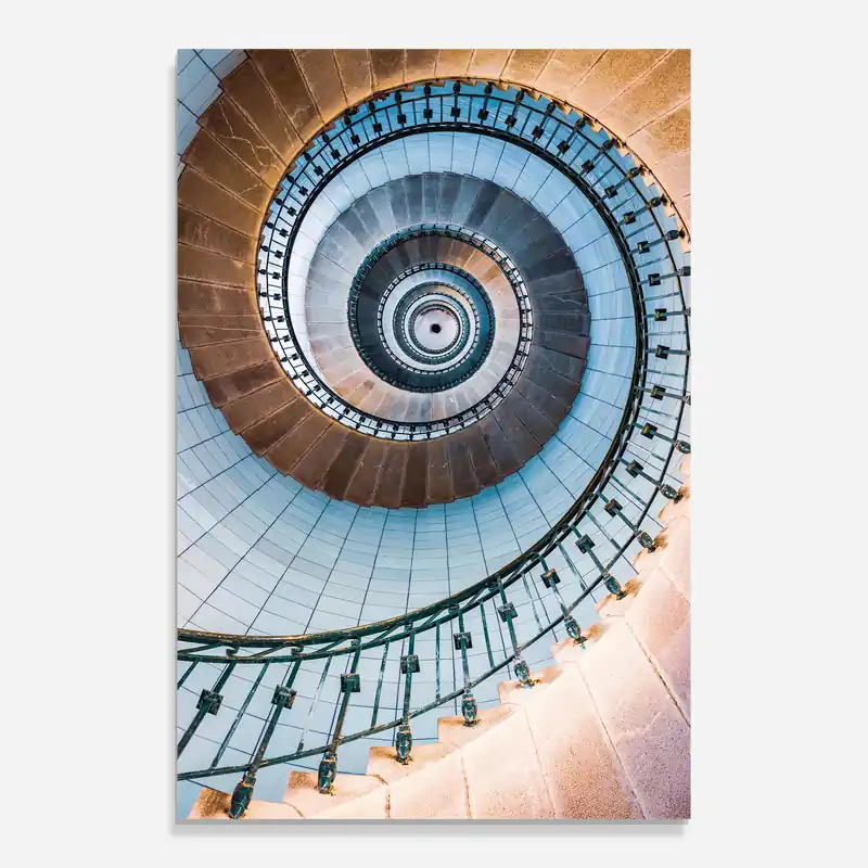 Kostenfreie Lieferung Glasbild Blue Opaline Stairs