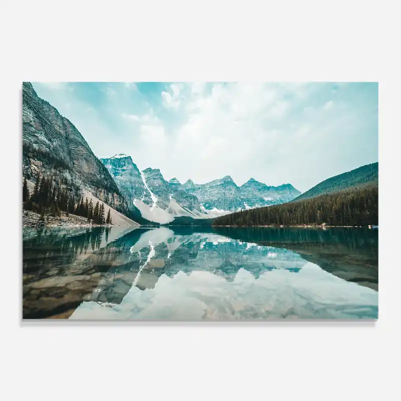 Wochenendangebot Glasbild Pretty Blue Lake