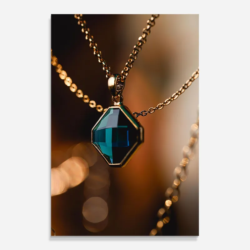 Glasbild Pretty Blue Necklace Jetzt Bestellen