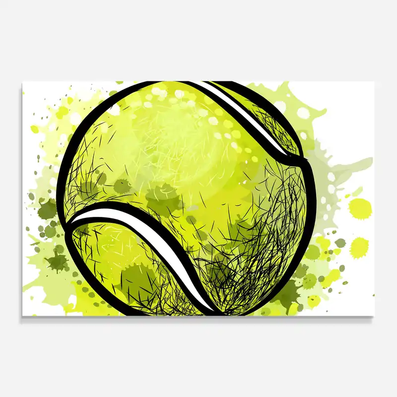 Glasbild Big Tennis Ball Sonderaktion