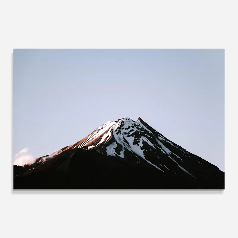 Wochenendangebot Glasbild White Black Mountain