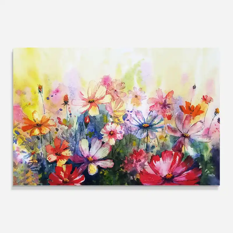 Glasbild Water Art Flowers Online Kaufen