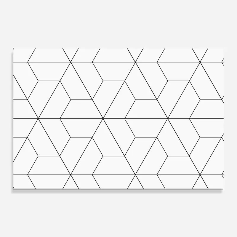 Nur Heute Glasbild Hexagon Shape