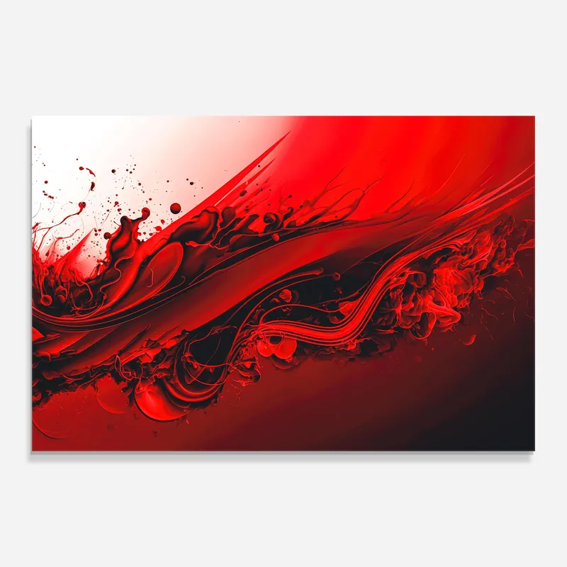 Wochenendangebot Glasbild Smooth Red Color