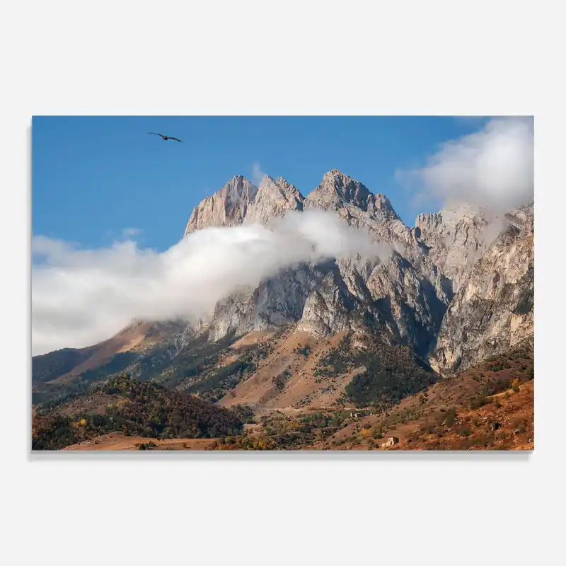 Angebot Glasbild Large Mountain Clouds