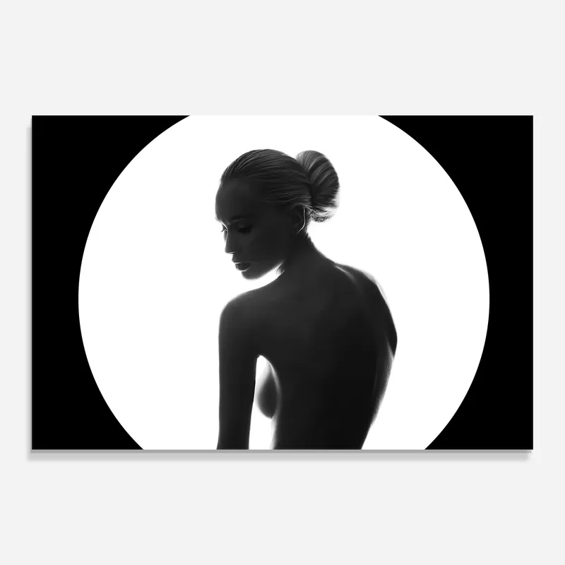 Glasbild Woman Body Circle Kostenloser Versand