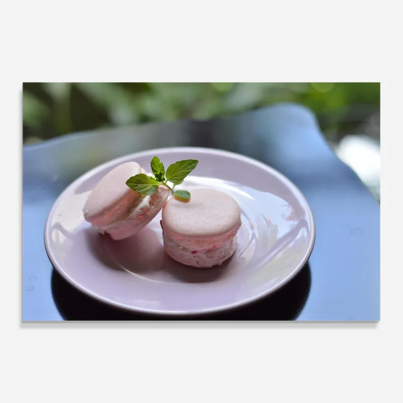 Glasbild Pastel Pink Macarons Wochenendangebot