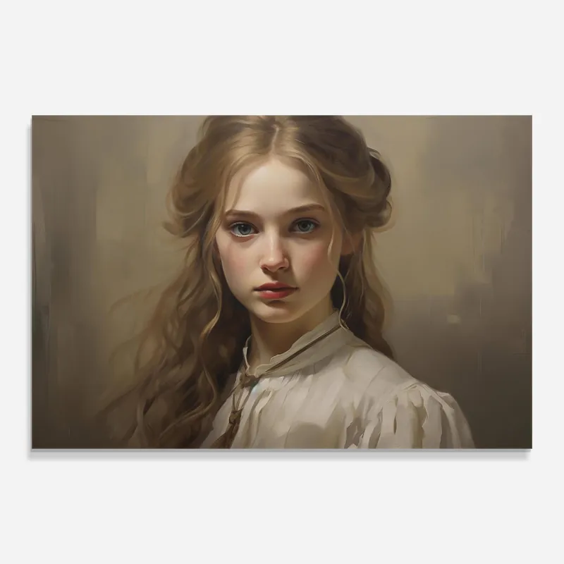Billig Glasbild Timeless Portrait