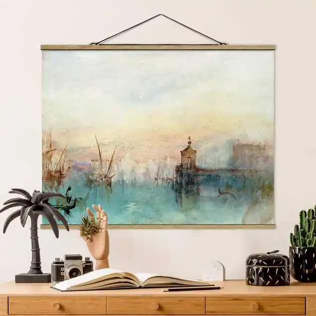 William Turner - Venedig mit Mond Stoffbild - Querformat Rabatt