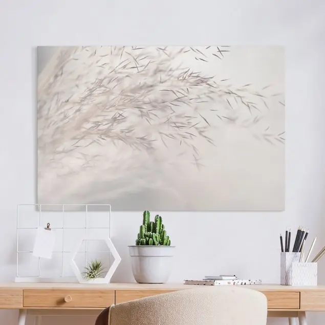 Günstig Wiesengras Close Up Leinwandbild – Canvas