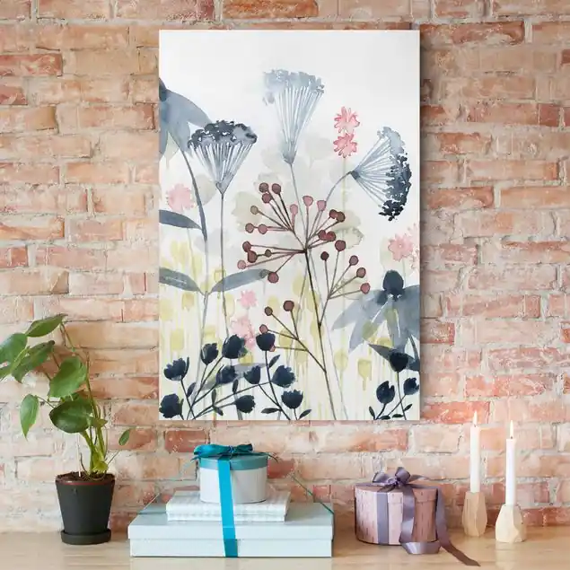 Wildblumen Aquarell I Leinwandbild – Canvas Markenprodukt