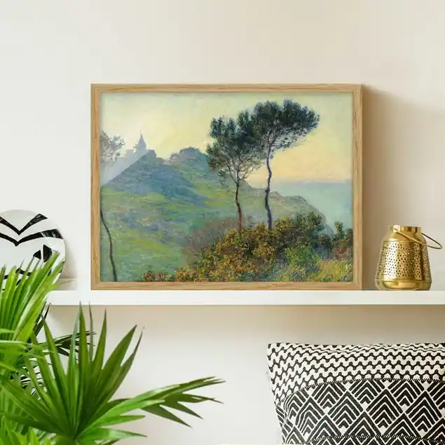 Claude Monet - Varengeville Abendsonne                               Bild mit Rahmen - Querformat Top-Seller