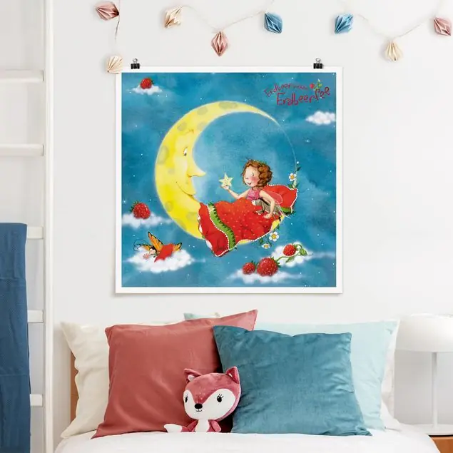 Erdbeerinchen Erdbeerfee - Träum schön                               Poster - Quadrat Jetzt Kaufen